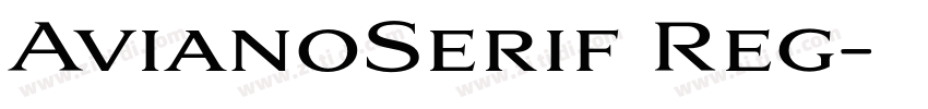 AvianoSerif Reg字体转换 AvianoSerif Reg字体转换